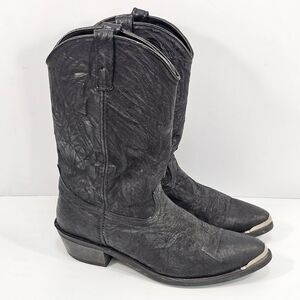 Laredo Men’s East Bound Black Leather Western Work Boots 68610 Size 11D